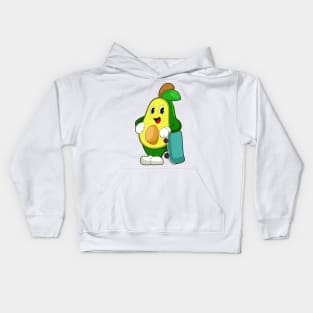 Avocado Skater Skateboard Kids Hoodie